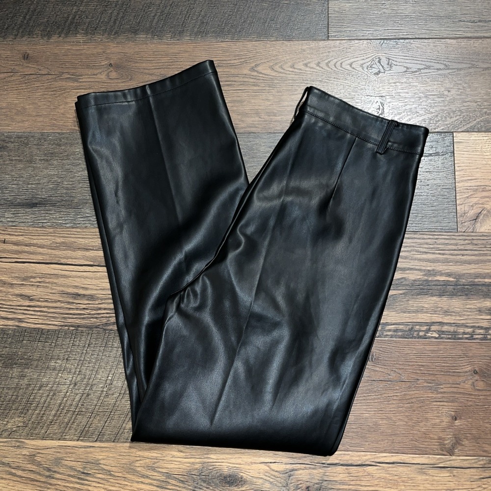 NEW Commense High Waist Faux Leather Pants Size Large - Picture 6 of 8